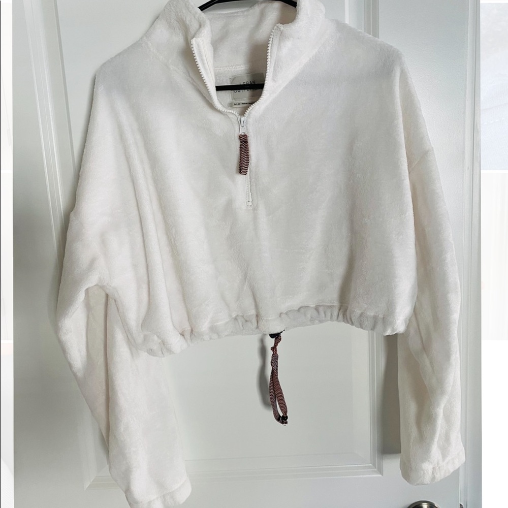 UO Pullover Sherpa Half Zip Jacket
